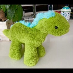 The Manhattan Toy Company Dinosaur Stuffed Animal Green Blue 8”
